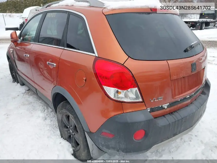 3GSDL43N28S641702 2008 Saturn Vue V6 Xe