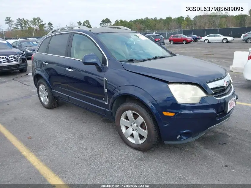 3GSDL63798S689095 2008 Saturn Vue V6 Xr