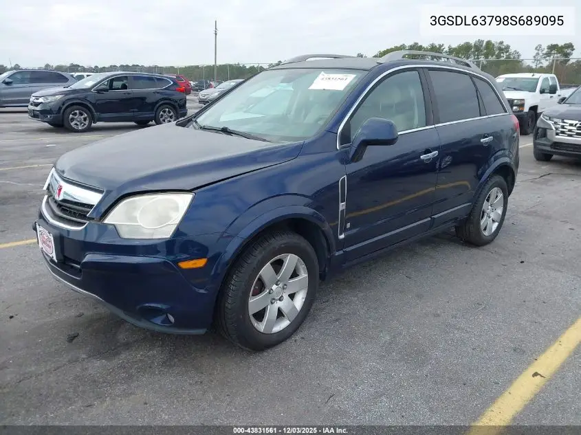 3GSDL63798S689095 2008 Saturn Vue V6 Xr