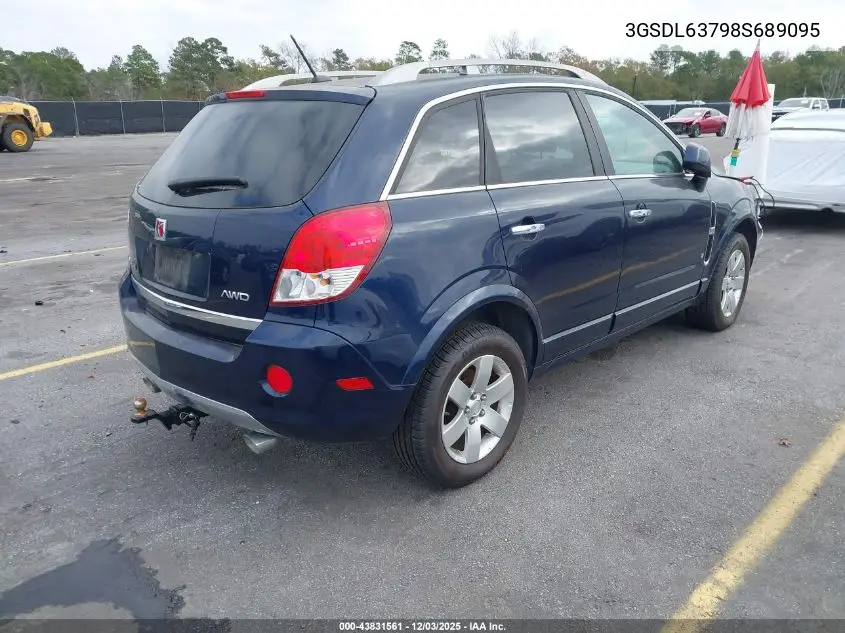 3GSDL63798S689095 2008 Saturn Vue V6 Xr