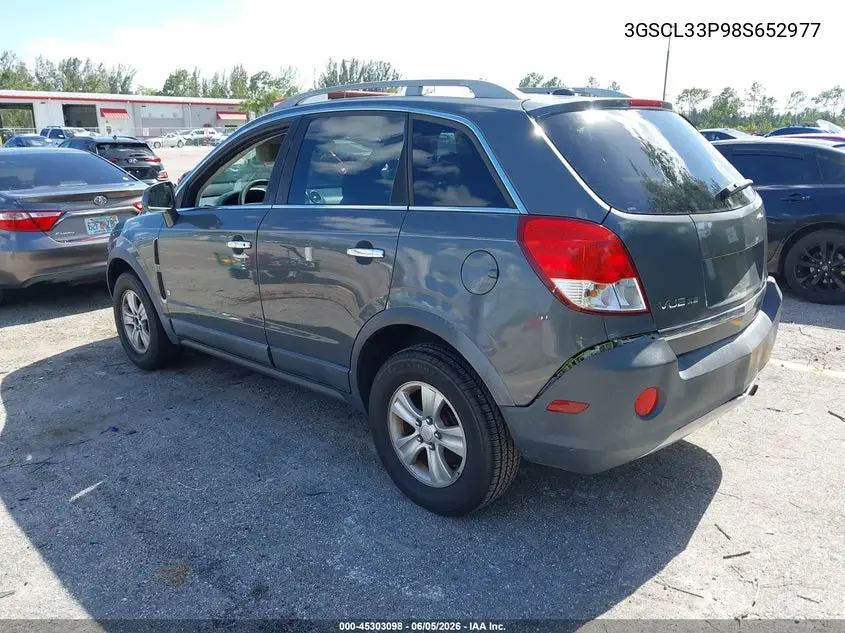 2008 Saturn Vue 4-Cyl Xe VIN: 3GSCL33P98S652977 Lot: 45303098