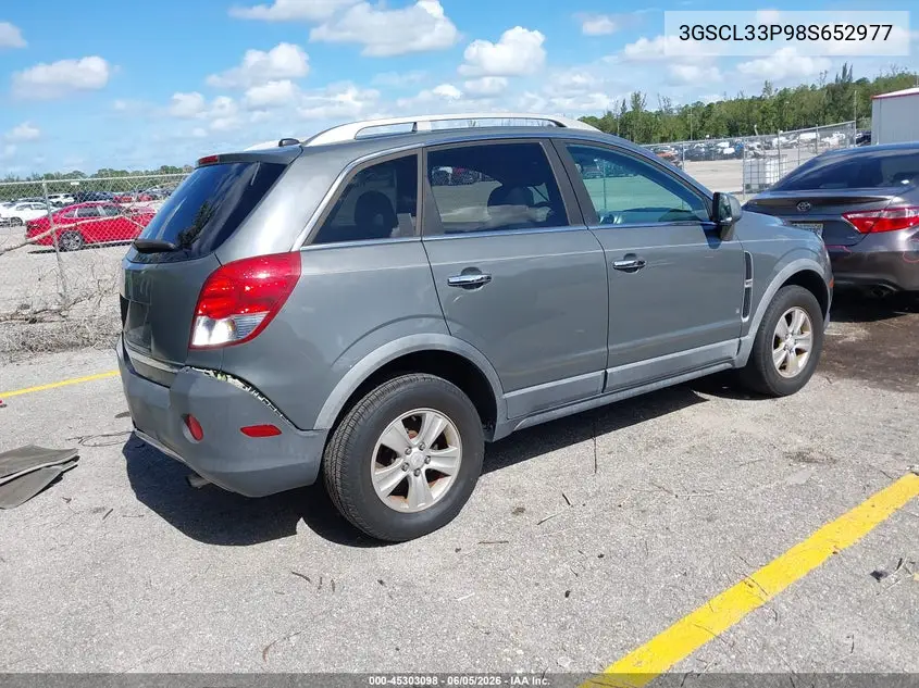 2008 Saturn Vue 4-Cyl Xe VIN: 3GSCL33P98S652977 Lot: 45303098