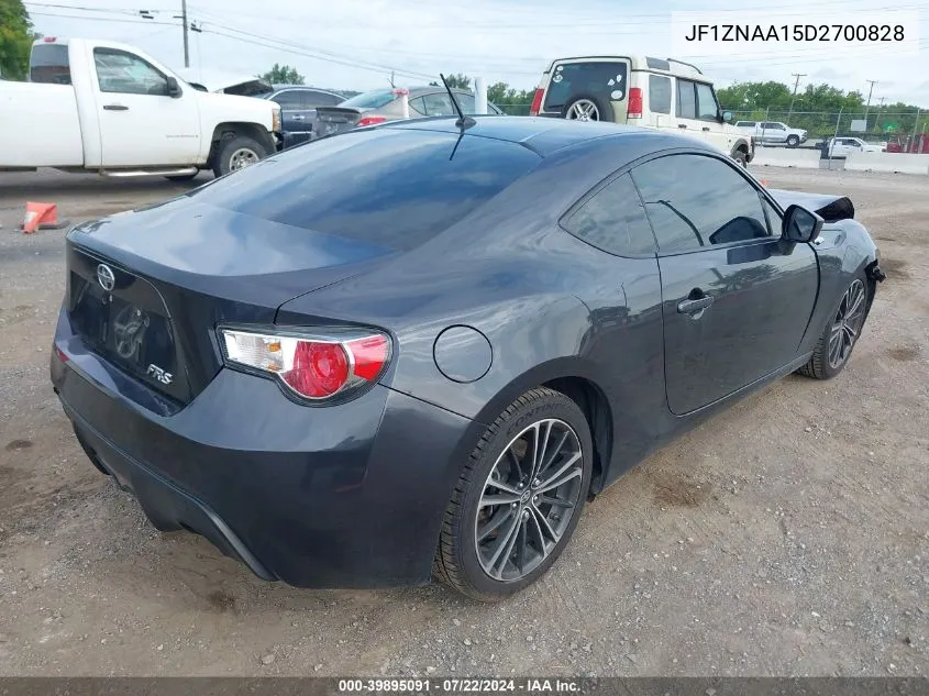 2013 Scion Fr-S VIN: JF1ZNAA15D2700828 Lot: 39895091