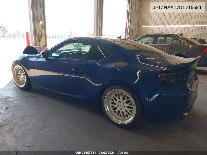 2013 Scion Fr-S 10 Series VIN: JF1ZNAA17D1716681 Lot: 39957631