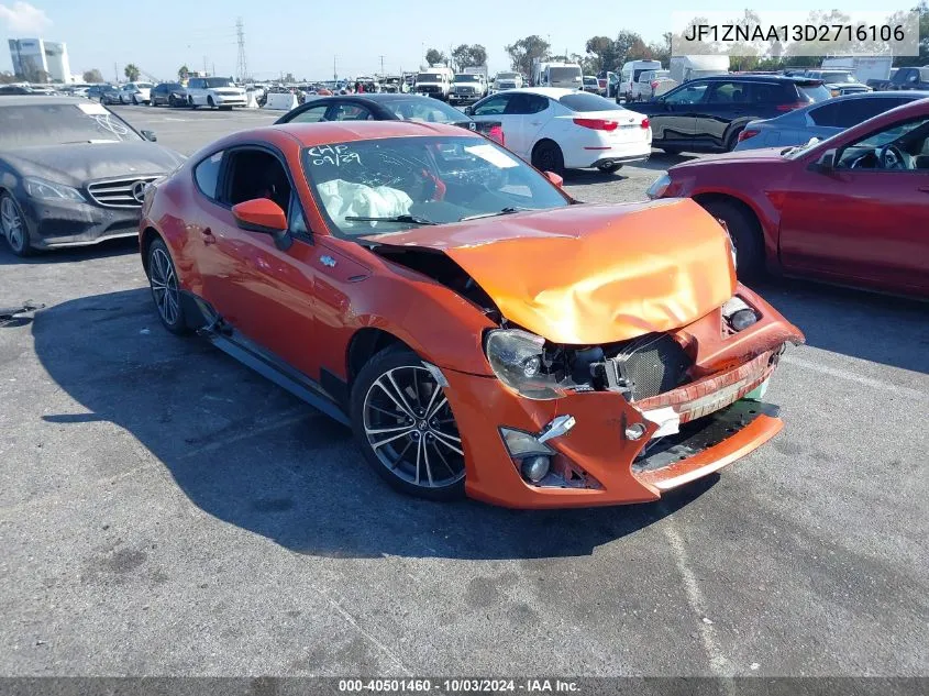 2013 Scion Fr-S VIN: JF1ZNAA13D2716106 Lot: 40501460