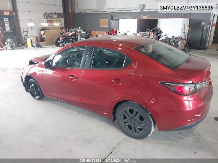 3MYDLBZV1GY136836 2016 Scion Ia