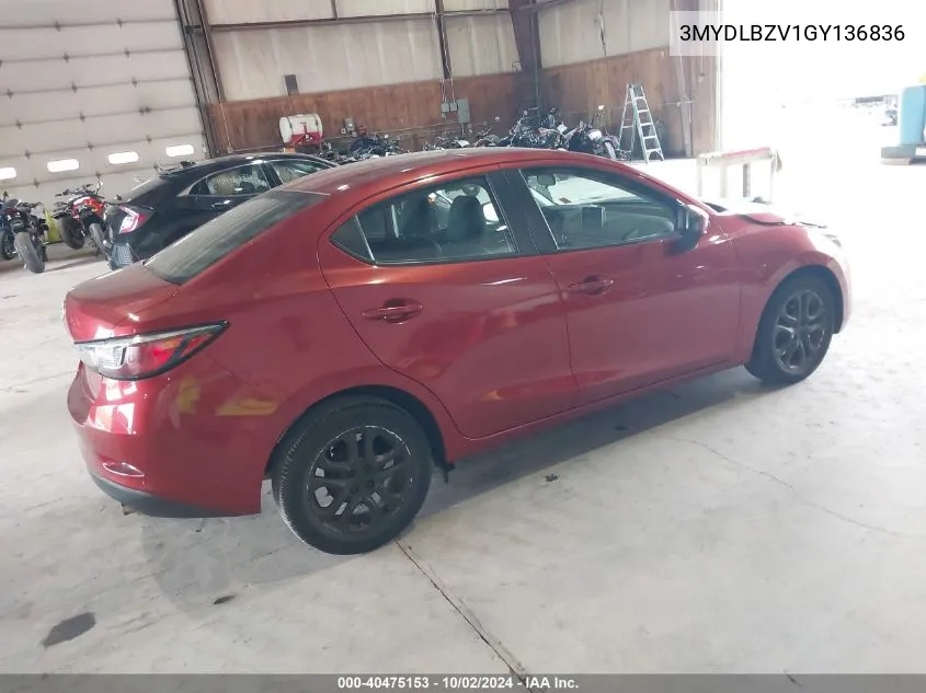 3MYDLBZV1GY136836 2016 Scion Ia