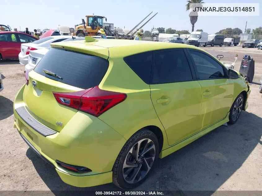 JTNKARJE3GJ514851 2016 Scion Im