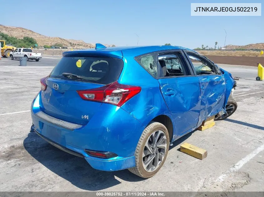 JTNKARJE0GJ502219 2016 Scion Im