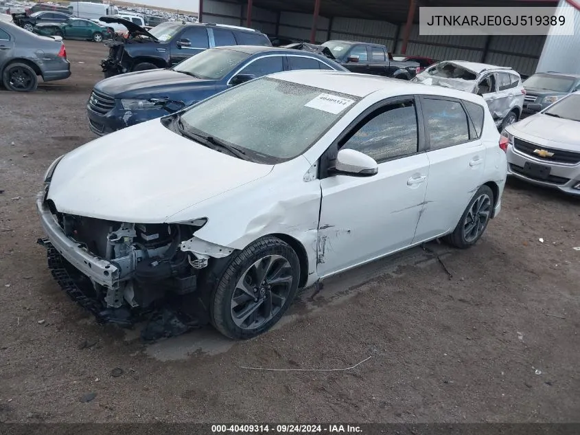 JTNKARJE0GJ519389 2016 Scion Im