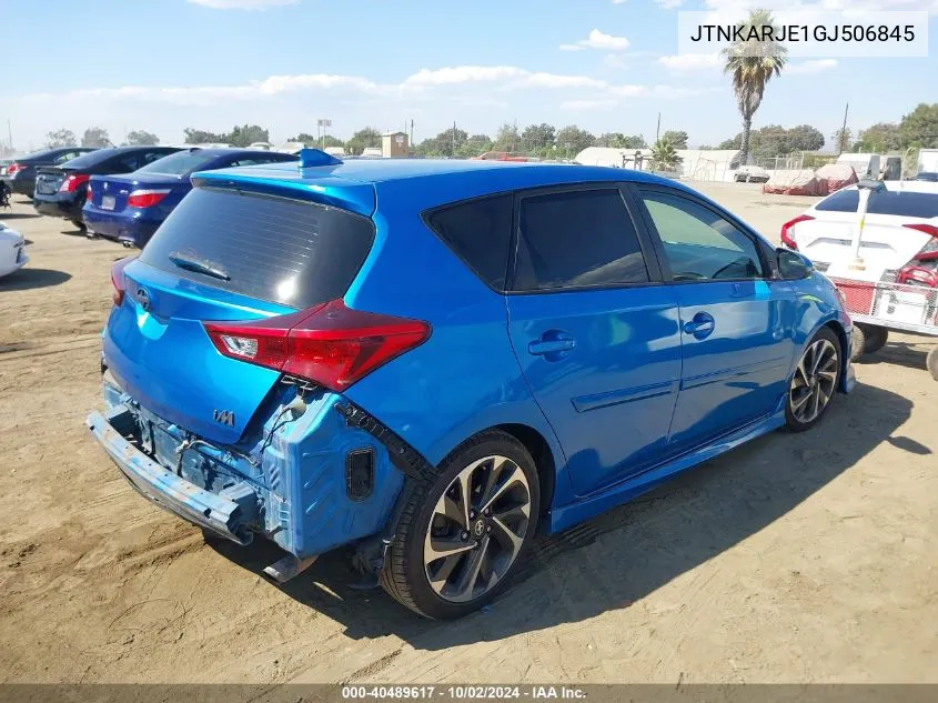 2016 Scion Im VIN: JTNKARJE1GJ506845 Lot: 40489617