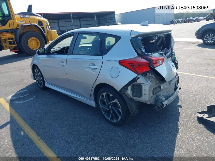 2016 Scion Im VIN: JTNKARJE4GJ508069 Lot: 40537563