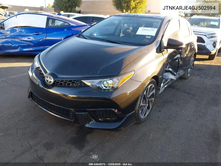 JTNKARJE4GJ502594 2016 Scion Im