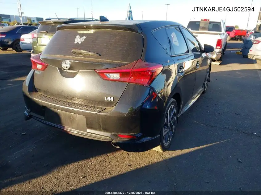 JTNKARJE4GJ502594 2016 Scion Im