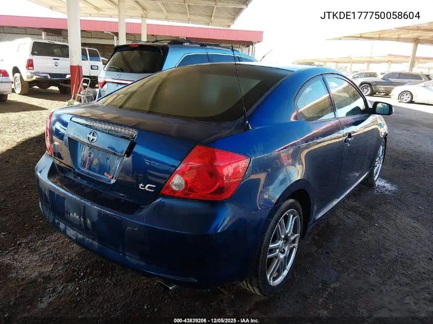 JTKDE177750058604 2005 Scion Tc