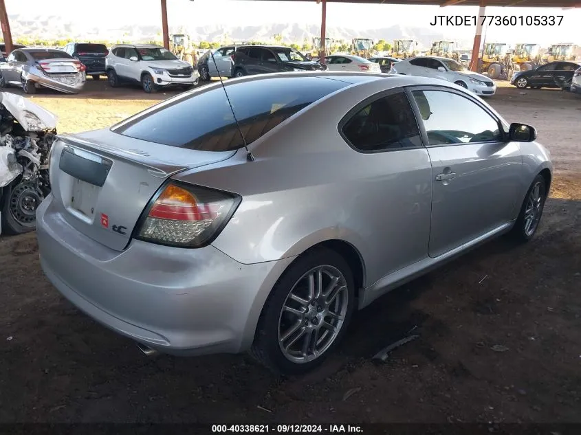 2006 Scion Tc VIN: JTKDE177360105337 Lot: 40338621