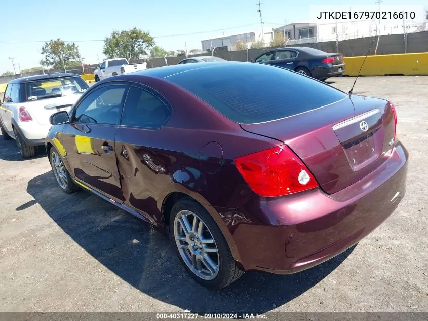 JTKDE167970216610 2007 Scion Tc