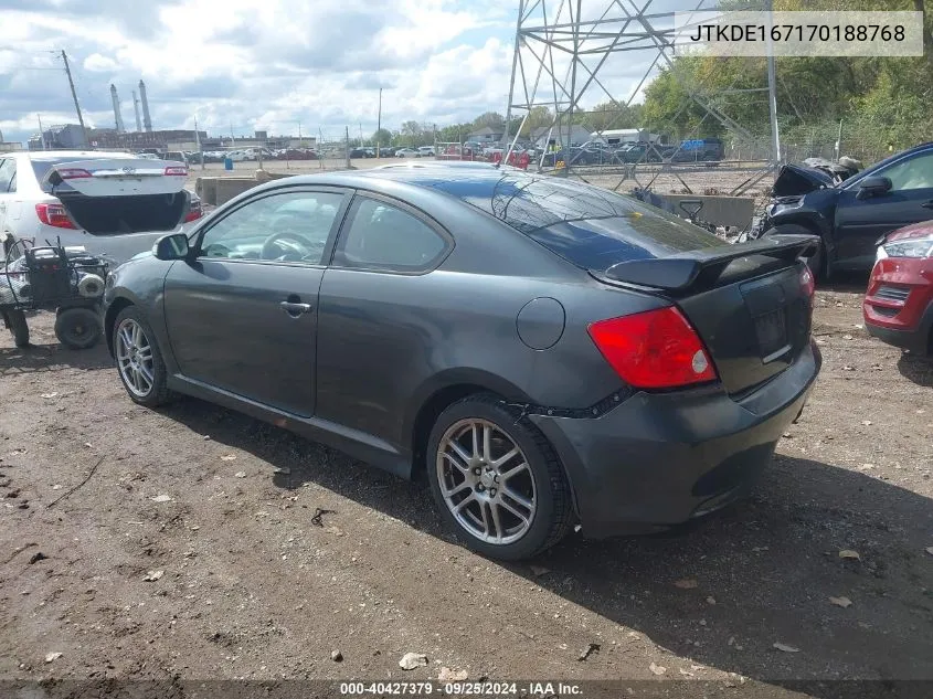 2007 Scion Tc VIN: JTKDE167170188768 Lot: 40427379