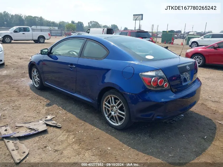 JTKDE167780265242 2008 Scion Tc