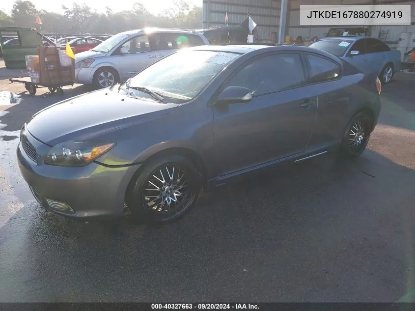 JTKDE167880274919 2008 Scion Tc