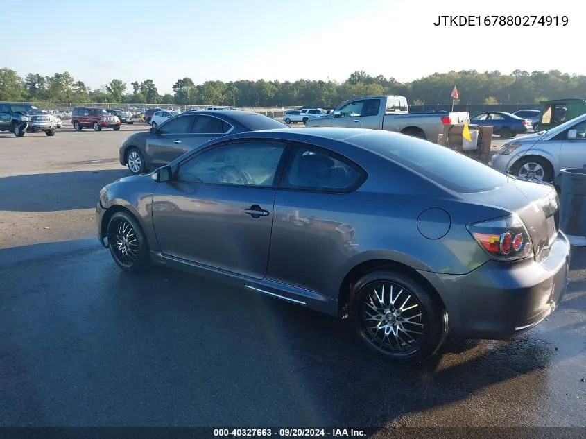 JTKDE167880274919 2008 Scion Tc