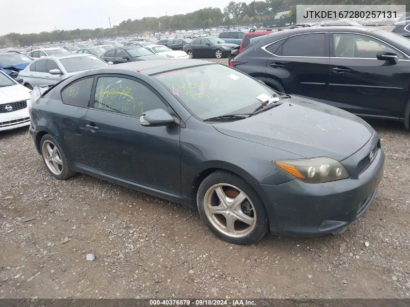 2008 Scion Tc VIN: JTKDE167280257131 Lot: 40376879