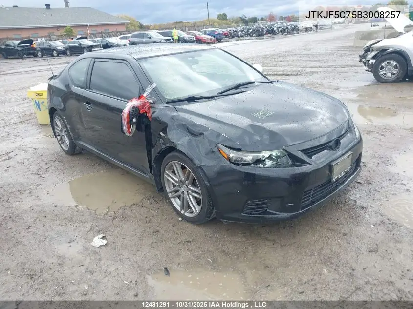 JTKJF5C75B3008257 2011 Scion Tc