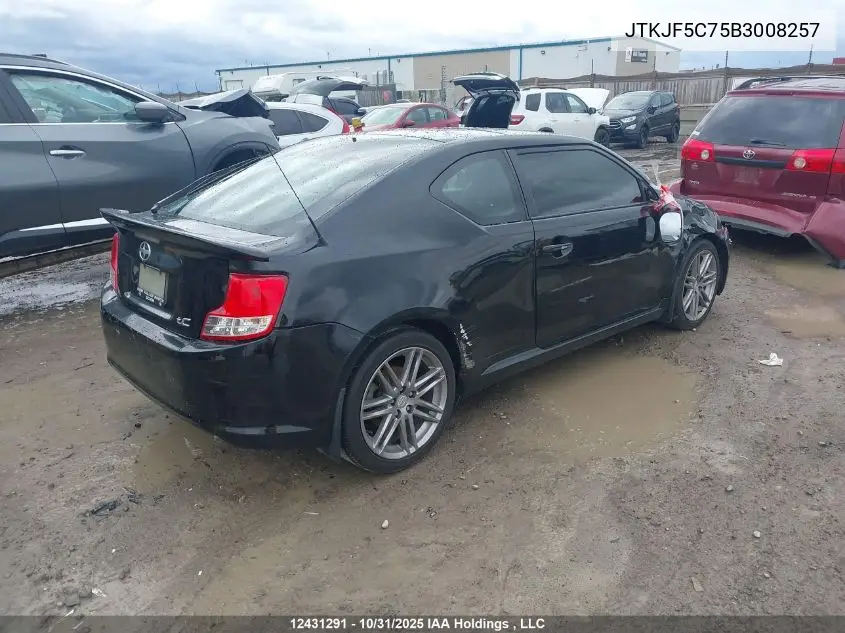 JTKJF5C75B3008257 2011 Scion Tc