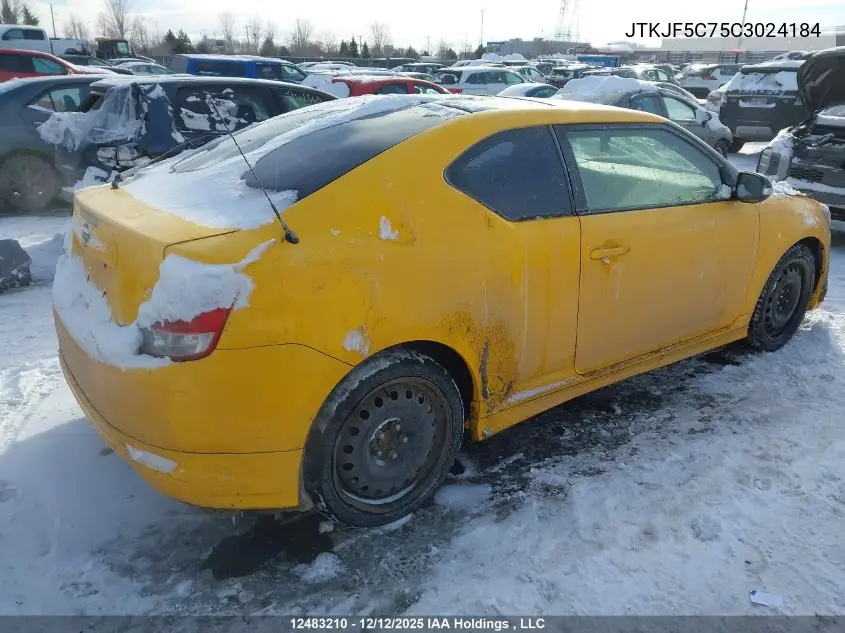 JTKJF5C75C3024184 2012 Scion Tc