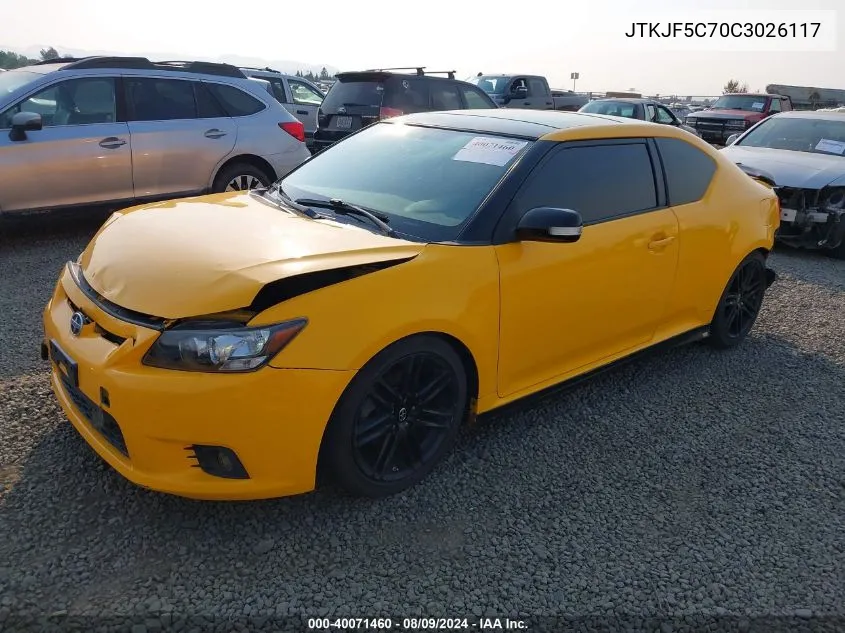 JTKJF5C70C3026117 2012 Scion Tc Release Series 7.0