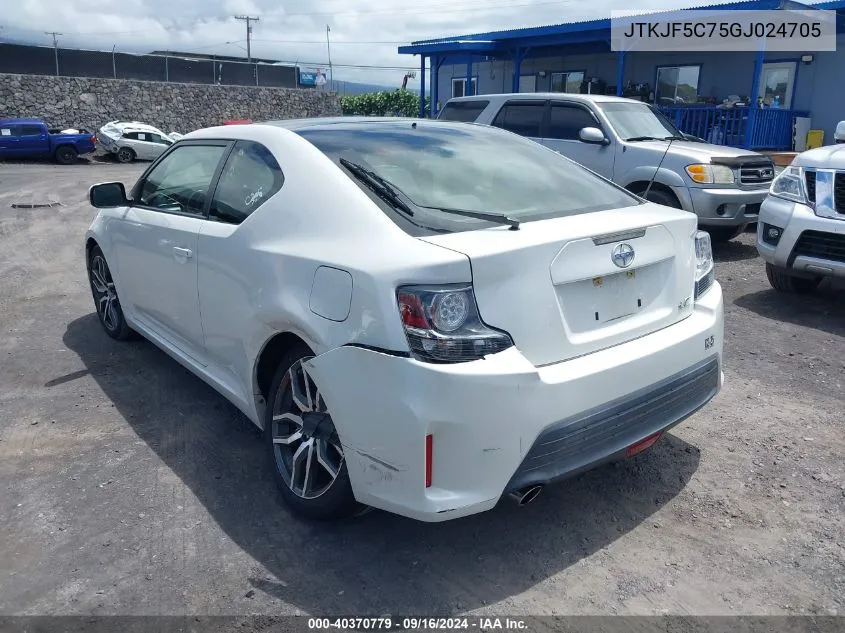 JTKJF5C75GJ024705 2016 Scion Tc