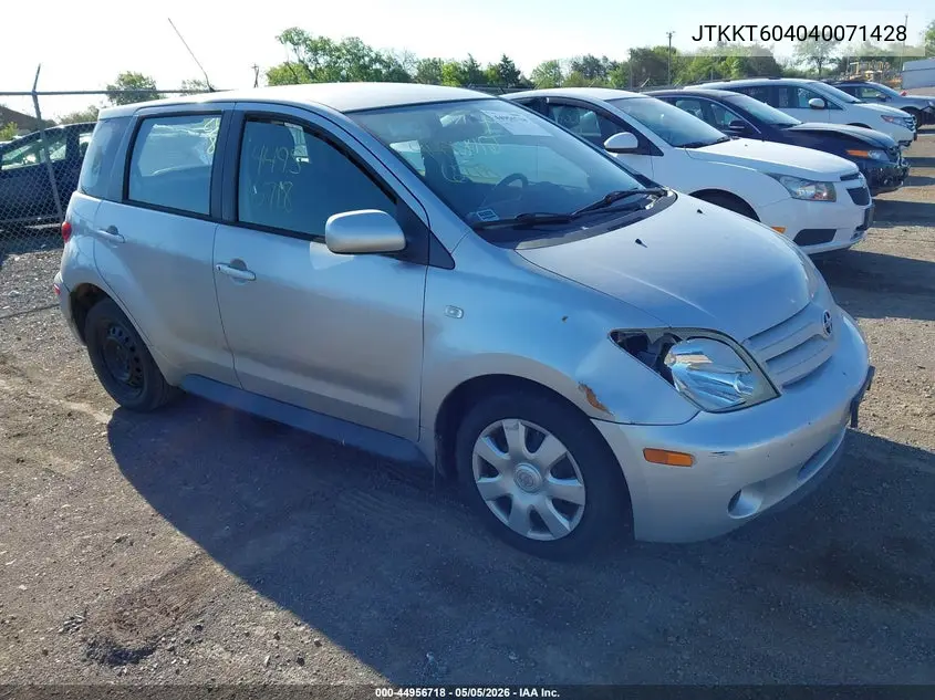 JTKKT604040071428 2004 Scion Xa
