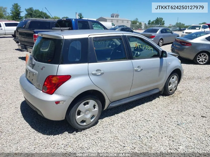 2005 Scion Xa VIN: JTKKT624250127979 Lot: 39773537