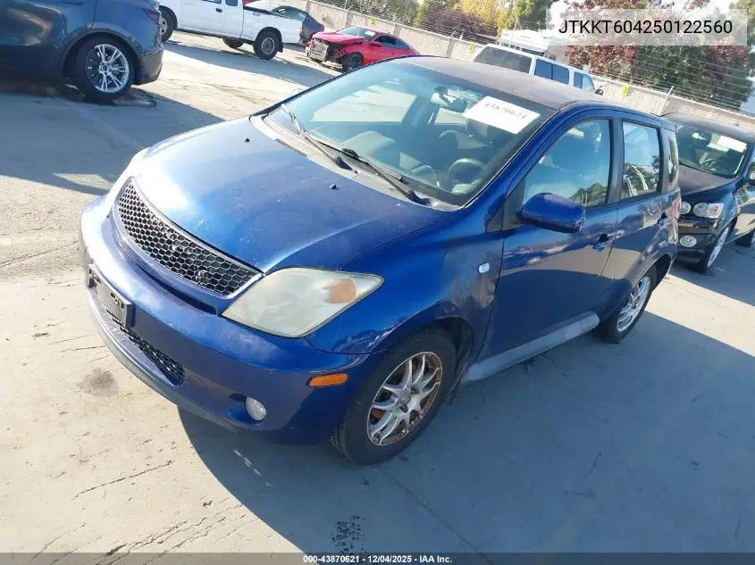 JTKKT604250122560 2005 Scion Xa