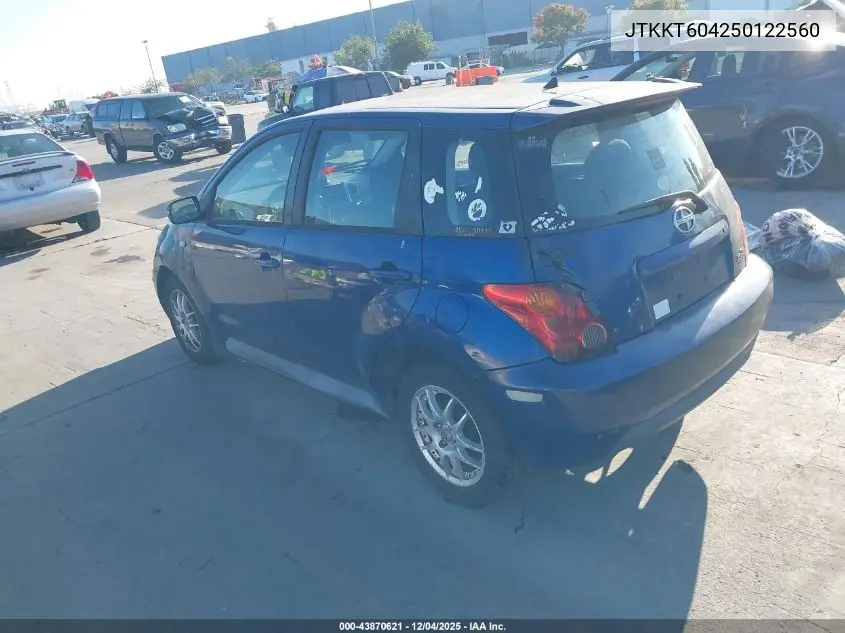 JTKKT604250122560 2005 Scion Xa