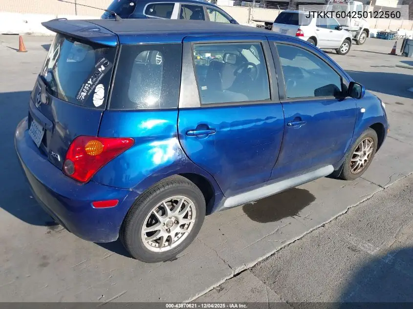JTKKT604250122560 2005 Scion Xa