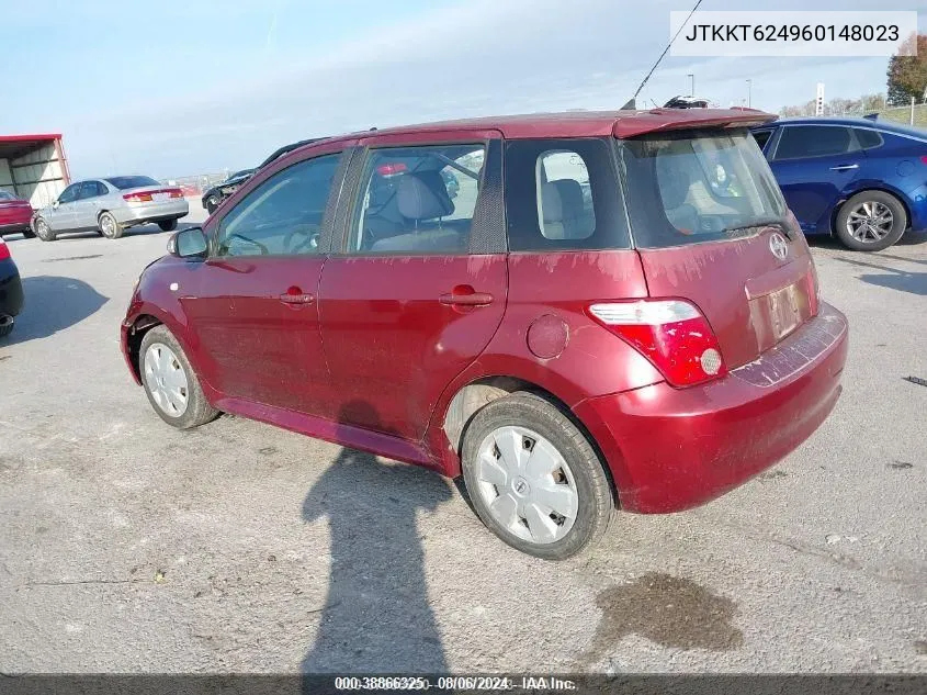 2006 Scion Xa VIN: JTKKT624960148023 Lot: 38866325