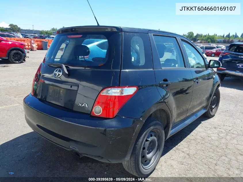 2006 Scion Xa VIN: JTKKT604660169107 Lot: 39395639