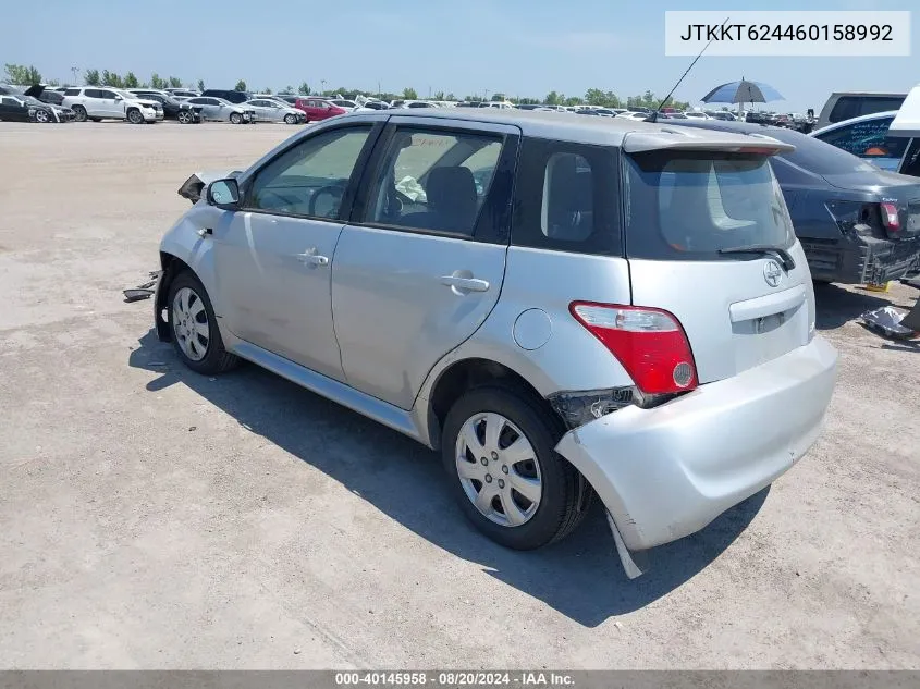 2006 Scion Xa VIN: JTKKT624460158992 Lot: 40145958