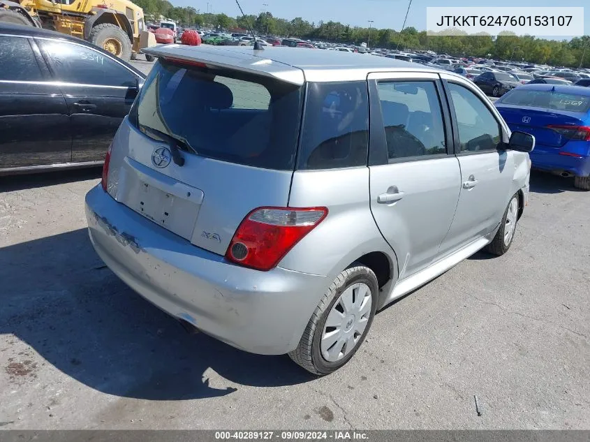 2006 Scion Xa VIN: JTKKT624760153107 Lot: 40289127