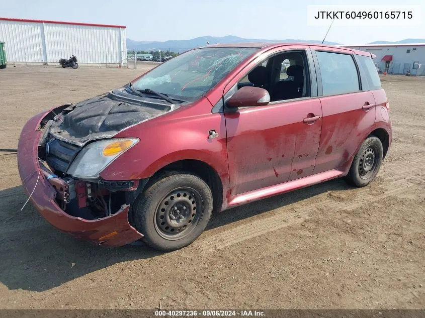 2006 Scion Xa VIN: JTKKT604960165715 Lot: 40297236