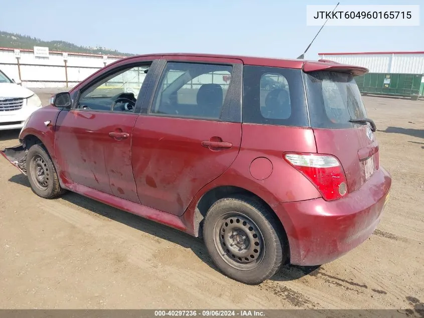 2006 Scion Xa VIN: JTKKT604960165715 Lot: 40297236