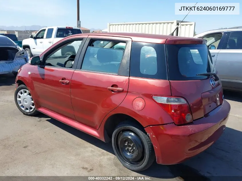 2006 Scion Xa VIN: JTKKT624060169777 Lot: 40332242