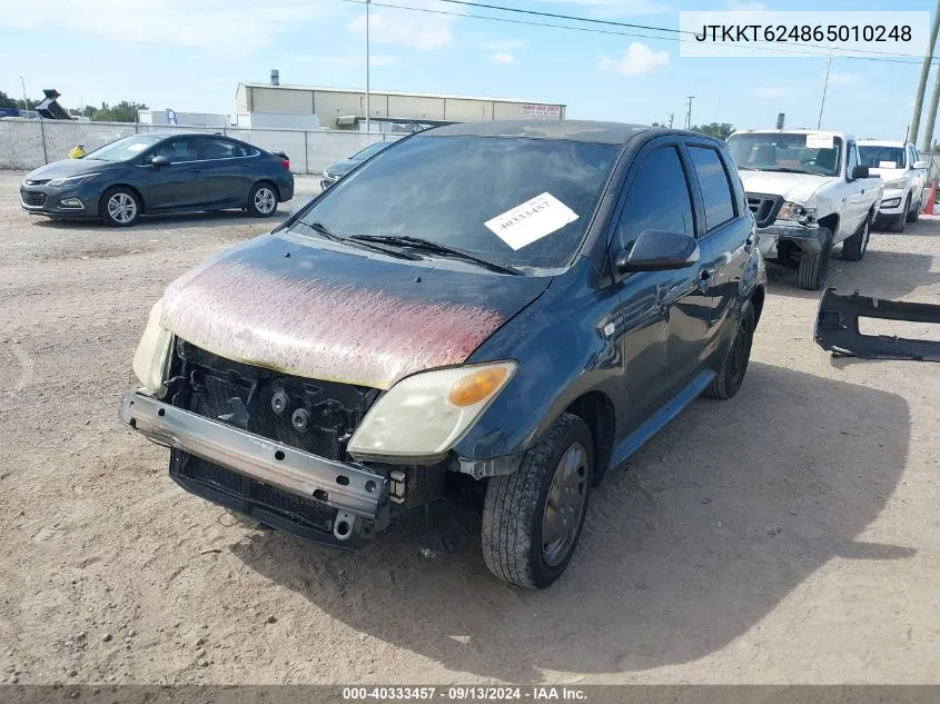 JTKKT624865010248 2006 Scion Xa