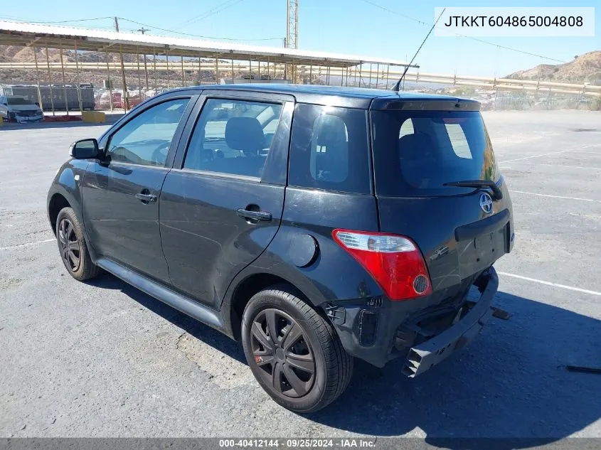 2006 Scion Xa VIN: JTKKT604865004808 Lot: 40412144