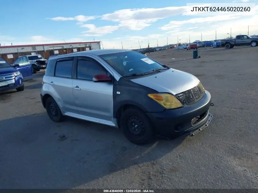 JTKKT624465020260 2006 Scion Xa