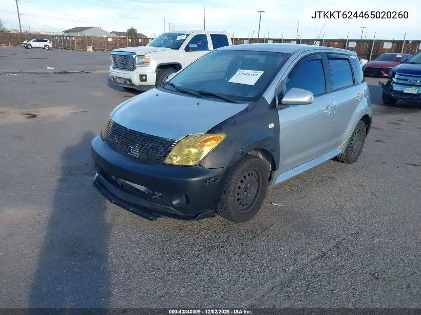 JTKKT624465020260 2006 Scion Xa