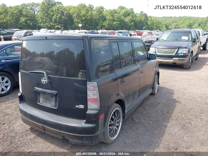 JTLKT324554012618 2005 Scion Xb