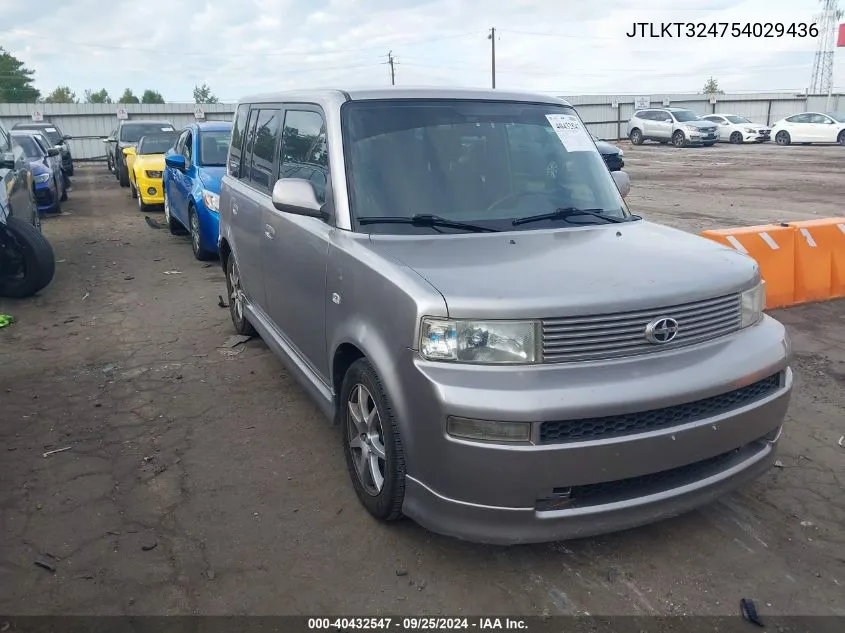 JTLKT324754029436 2005 Scion Xb