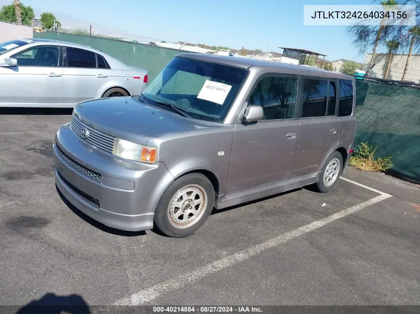 JTLKT324264034156 2006 Scion Xb